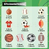 Sports Ball Acrylic & Alloy Enamel Pendants Findings Kits FIND-YW0006-57-2