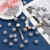 40Pcs Resin Rhinestone Beads RESI-SC0003-14C-4