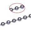 316 Surgical Stainless Steel Ball Beaded Chains CHS-PH0001-04-2