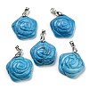 Natural Mixed Stone Carved Pendants G-I319-02P-A-2