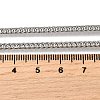 3MM 304 Stainless Steel Wheat Chain Necklaces for Men STAS-V011-03D-P-5