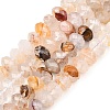 Natural Yellow Hematoid Quartz/Golden Healer Quartz Beads Strands G-C259-A40-5x8mm-2