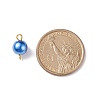 Glass Imitation Pearl Connector Charms PALLOY-JF01881-01-3