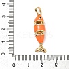 Brass Micro Pave Cubic Zirconia Pendants KK-H255-01C-G03-3