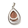 Synthetic Goldstone Pendants G-B033-04P-18-3
