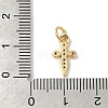 Brass Micro Pave Cubic Zirconia Charms KK-M283-20A-01-3
