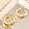 Brass Hoop Earrings for Women KK-CBAD851-40G-2