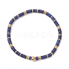 2Pcs Natural Howlite & Lapis Lazuli Beads Stretch Bracelets for Women BJEW-JB13214-3