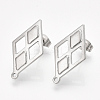 Non-Tarnish 304 Stainless Steel Stud Earring Findings LS-STAS-S079-59B-2