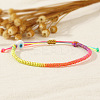 Handmade Porcelain Evil Eye Bead Braided Bracelets SI3080-8-2
