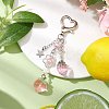 Peach Strawberry Acrylic & Resin Pendant Decorations HJEW-JM02373-2