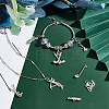 80Pcs 8 Style Golf Theme Tibetan Style Alloy Pendants FIND-AR0001-89-6