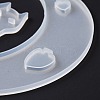 DIY Animal on the Crescent Moon Big Pendant Silicone Molds DIY-F125-03-5