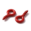Stoving Varnish 100Pcs Iron Screw Eye Pin Peg Bails FIND-WH0036-29D-2