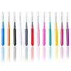 60Pcs 12 Colors Plastic Cleaning Brushes AJEW-CN0004-01-6