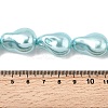 Electroplate Opaque Glass Imitation Pearl Beads Strands EGLA-K063-01F-4