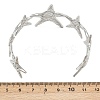 304 Stainless Steel Cuff Bangles for Women BJEW-P370-01P-3