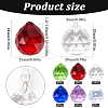 Teardrop Transparent K9 Glass Pendants GLAA-SP0001-22-2