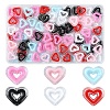 90Pcs 6 Colors Acrylic Beads SACR-YW0001-76-1
