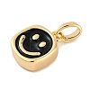 Brass Enamel Charms KK-P283-25G-2