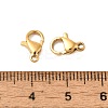 Ion Plating(IP) 304 Stainless Steel Lobster Claw Clasps LS-STAS-AB10-G-01-3