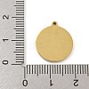 316 Surgical Stainless Steel Enamel Pendants STAS-M073-18A-04G-3