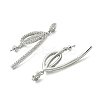 SHEGRACE Brass Micro Pave Cubic Zirconia Peg Bails Pin Pendants XGRQ5F599-815P-2