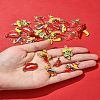 30Pcs 9 Styles Alloy Enamel Pendants FIND-FS0004-26-9
