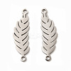 Non-Tarnish 201 Stainless Steel Connector Charms STAS-K251-077P-1