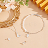 4Pcs 4 Styles 925 Sterling Silver Pendants Sets STER-GO0001-39-5