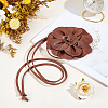 PU Leather Flower Knot Tie Waist Belts AJEW-GF0014-11A-4
