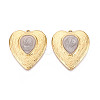 304 Stainless Steel Pendants STAS-C152-05G-02-1