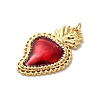 Rack Plating Brass Enamel Pendants KK-G504-25B-03-2