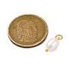 5Pcs Natural Cultured Freshwater Pearl Potato Charms PALLOY-JF02954-2