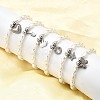 304 Stainless Steel Charm Bracelets for Women BJEW-C098-14P-2