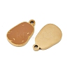 Vegetables 304 Stainless Steel Enamel Charms STAS-C137-02K-G-2
