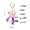 Resin Butterfly Pendant Keychains KEYC-TAC0034-03F-3
