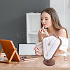 Bust Shaped Wooden Necklace Display Stands NDIS-WH0003-018D-6