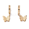 Ion Plating(IP) 304 Stainless Steel Textured Hoop Earrings EJEW-P191-29-2