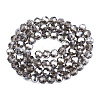 Electroplate Glass Bead Strands EGLA-R015-8mm-32-3