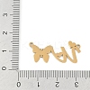 304 Stainless Steel Pendants STAS-L279-002G-W-3