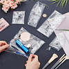 5Pcs 5 Styles Rectangle Transparent PVC Cosmetic Pouches AJEW-FG0004-33-3