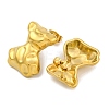 Bowknot Ion Plating(IP) 304 Stainless Steel Stud Earrings EJEW-H013-30G-2