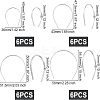 24Pcs 4 Style Iron Dolls Hair Hoop DIY-FG0002-74-2