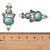 Tibetan Style Alloy Pave Imitation Turquoise Pendants LS-FIND-NH0001-06AS-3