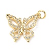 Brass Micro Pave Cubic Zirconia Pendants KK-D357-36G-1