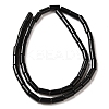 Natural Black Stone Beads Strands G-B091-A16-01-3