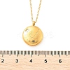 304 Stainless Steel Clear Cubic Zirconia Constellation Pendant Necklaces NJEW-R021-02G-12-5