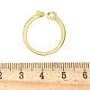 Brass Micro Pave Cubic Zirconia Cuff Rings for Women RJEW-Z084-01G-05-5
