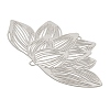 201 Stainless Steel Laser Cut Lotus Flower Links Connector Charms STAS-S147-06-2